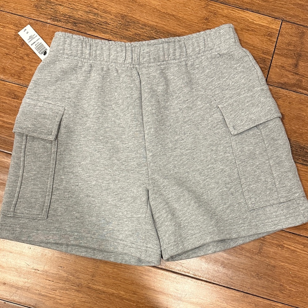 Aritzia Gray Cargo Pocket Knit Shorts